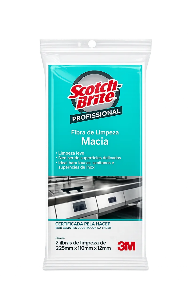 Fibra de Limpeza Leve - Scotch-Brite
